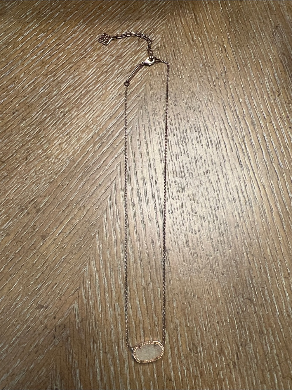 Kendra Scott Rose Gold Oval Pendant Necklace